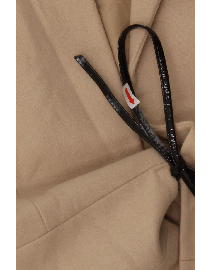 PATRIZIA PEPE Женский пиджак IT 40 Маленький Бежевый Шерсть