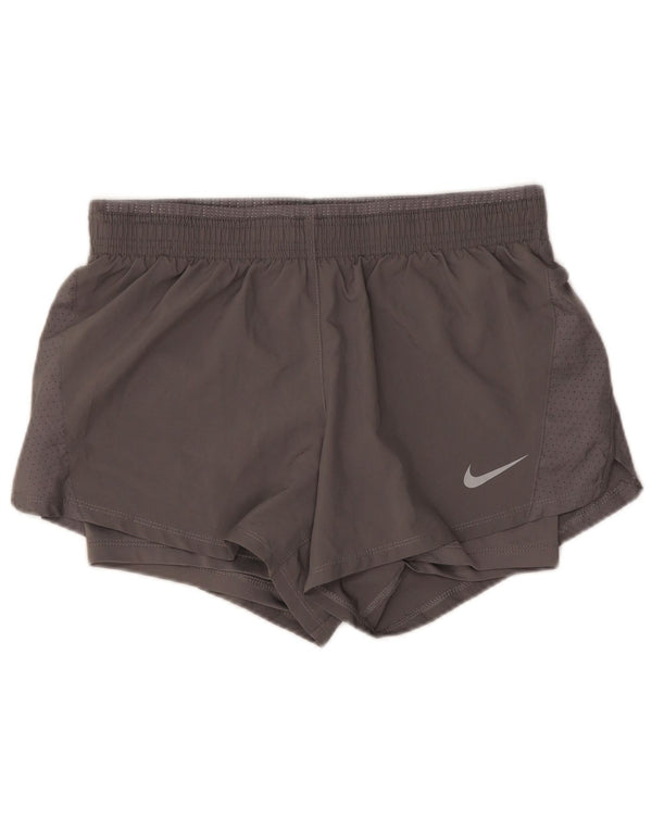 Женские спортивные шорты Nike Dri Fit UK 10, маленькие серые