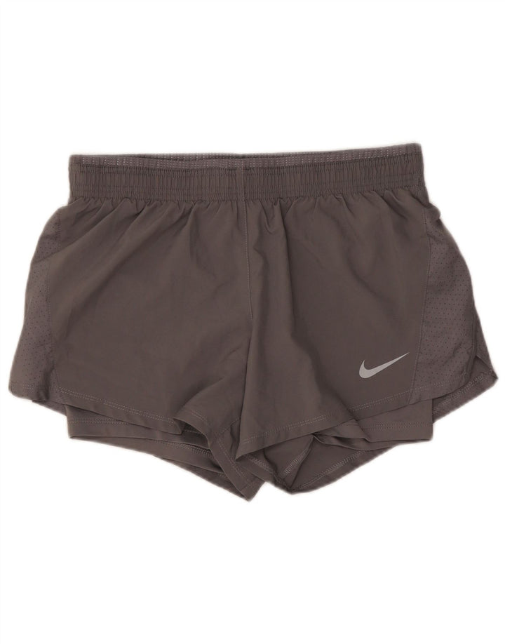 Женские спортивные шорты Nike Dri Fit UK 10, маленькие серые