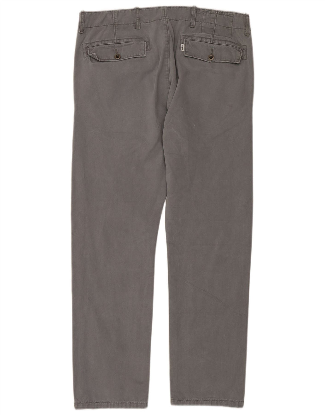 Мужские прямые брюки-чиносы LEVI'S W33 L30 серые, хлопок