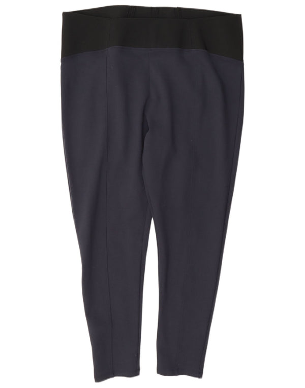 Женские леггинсы с высокой талией Marks & Spencer UK 20 2XL Темно-синие вискоза