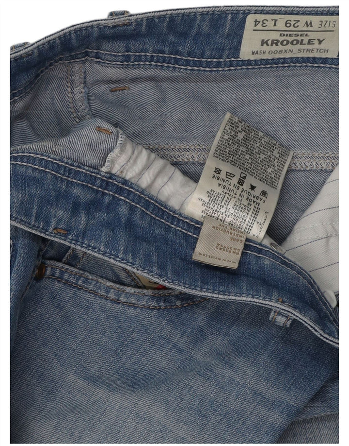Мужские прямые джинсы DIESEL Krooley W29 L34, синий хлопок