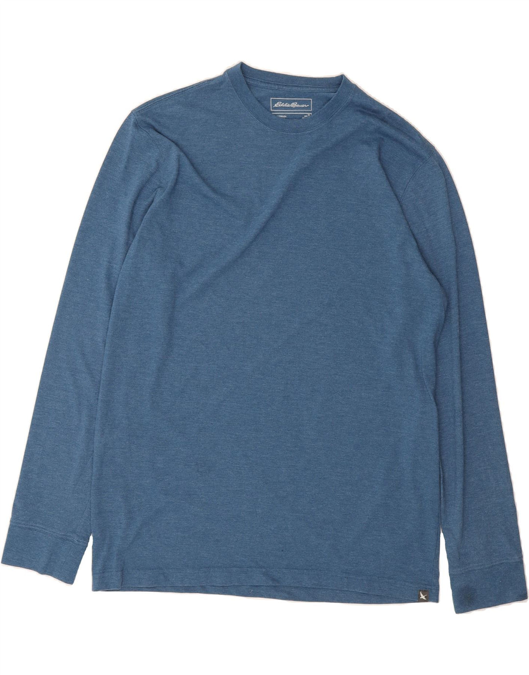 EDDIE BAUER Mens Tall Top Long Sleeve Large Blue Cotton Vintage Eddie Bauer and Second-Hand Eddie Bauer from Messina Hembry 