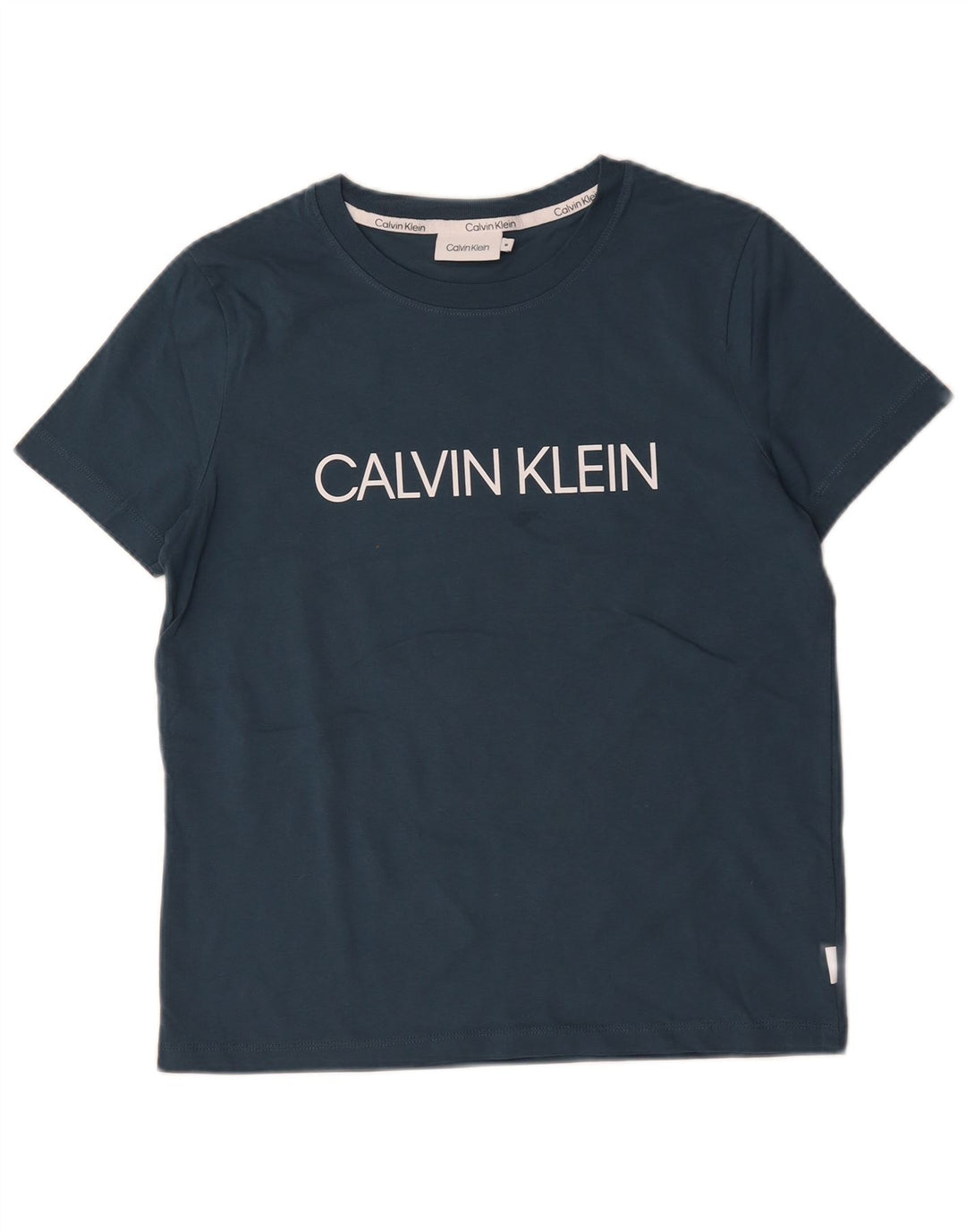 Calvin Klein Мужская футболка с рисунком Топ среднего размера, темно-синий, хлопок
