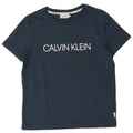 Calvin Klein Мужская футболка с рисунком Топ среднего размера, темно-синий, хлопок