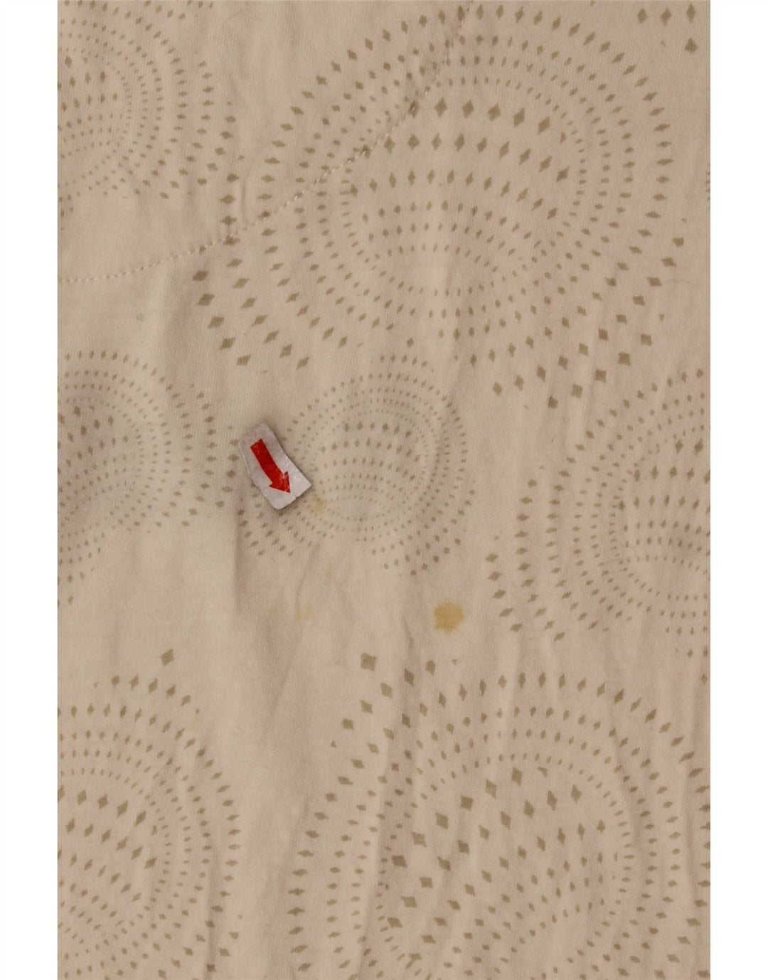 Женская футболка с рисунком DESIGUAL Top UK 14, большой бежевый пятнистый хлопок