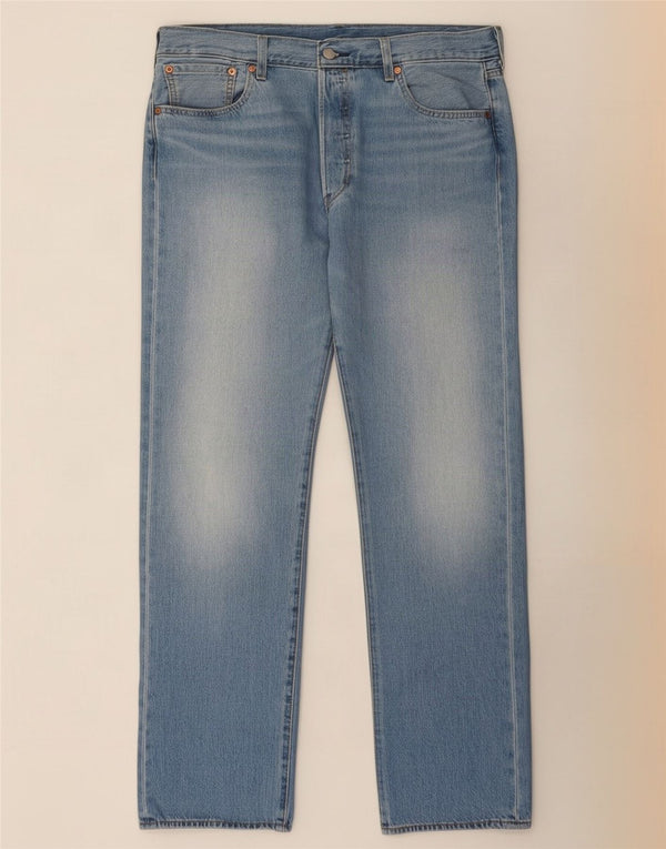 Мужские прямые джинсы Levi's 501 W34 L32 синие, хлопок