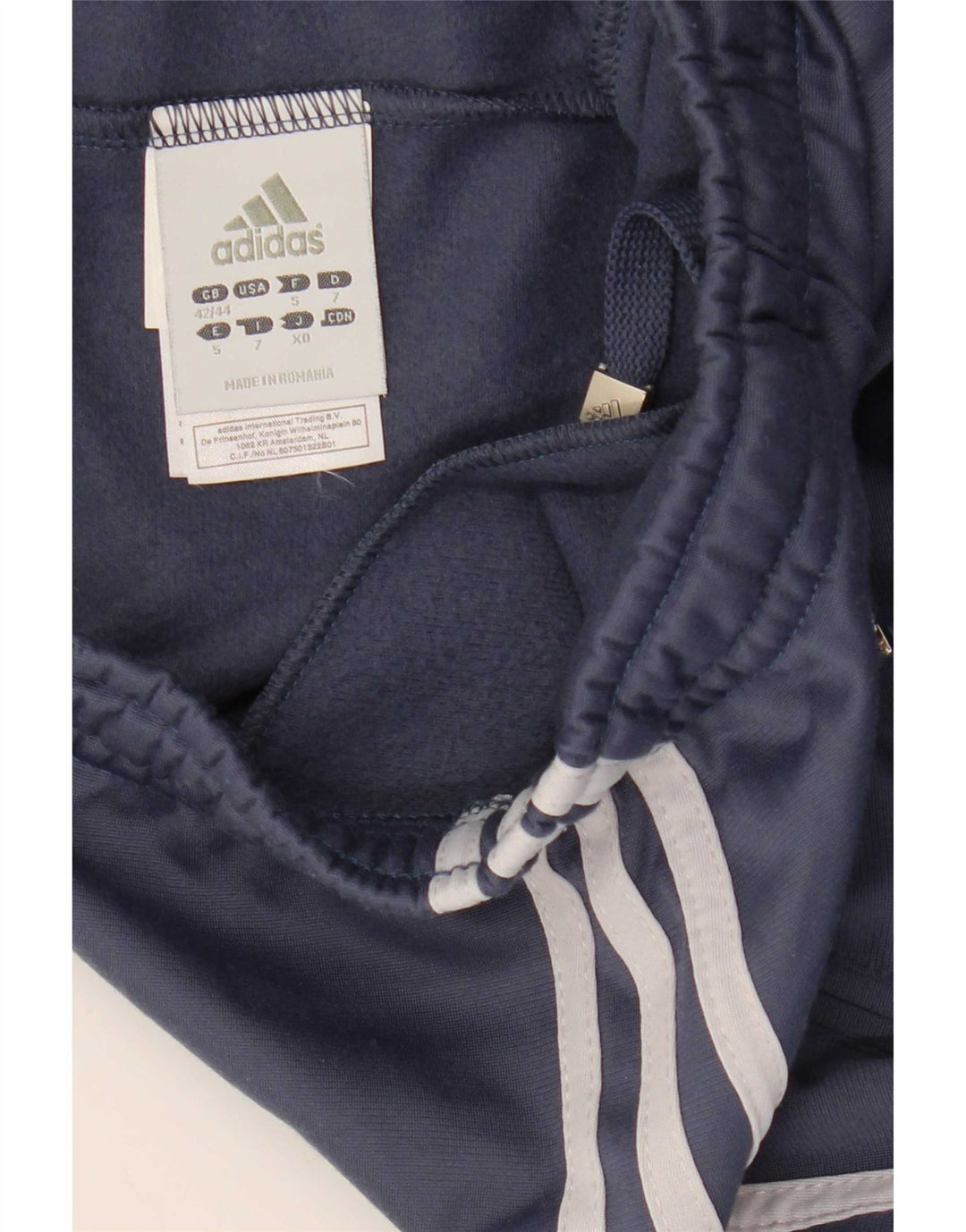 Мужские спортивные брюки Adidas UK 42/44, большой синий полиэстер