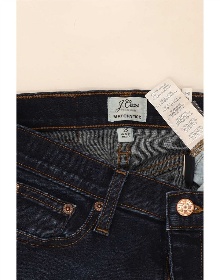Женские узкие джинсы J. Crew Matchstick W25 L30, темно-синий, хлопок