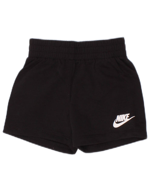 Спортивные шорты Nike для мальчиков 9–12 месяцев, черные, хлопковые