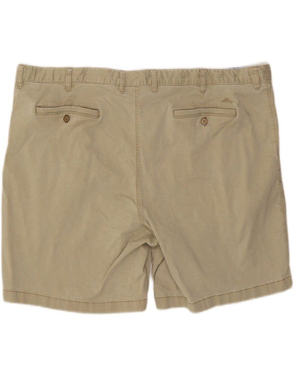 TOMMY BAHAMA Mens Chino Shorts W50 4XL Beige Cotton