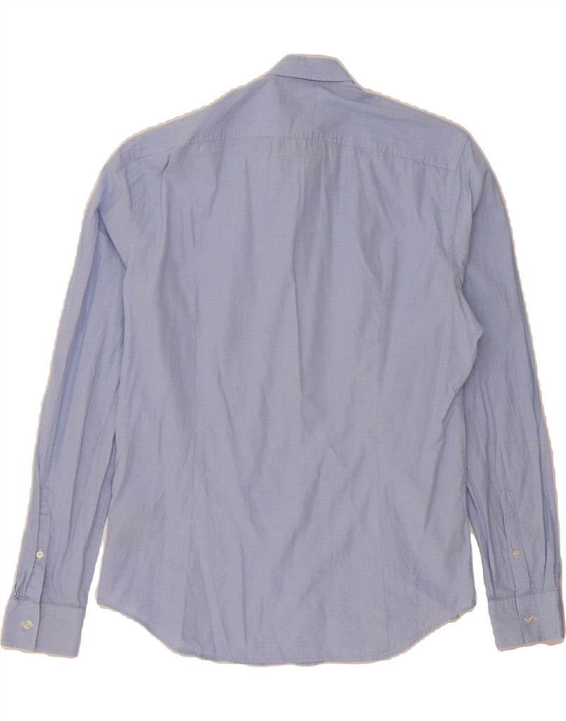 BURBERRY Mens BRIT Shirt Large Blue Cotton Vintage Burberry and Second-Hand Burberry from Messina Hembry 