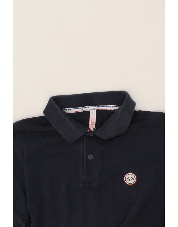 SUN68 Mens Polo Shirt Medium Navy Blue Cotton Vintage Sun68 and Second-Hand Sun68 from Messina Hembry 