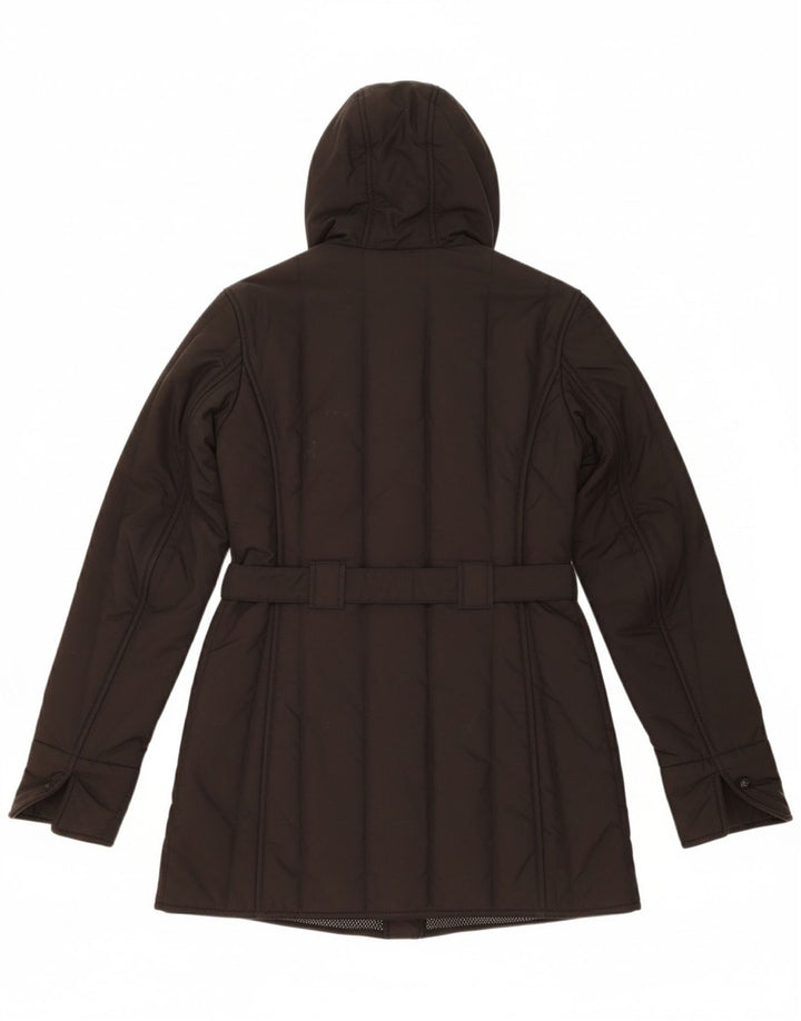 REFRIGIWEAR Womens Hooded Padded Coat UK 14 Medium Black Polyamide