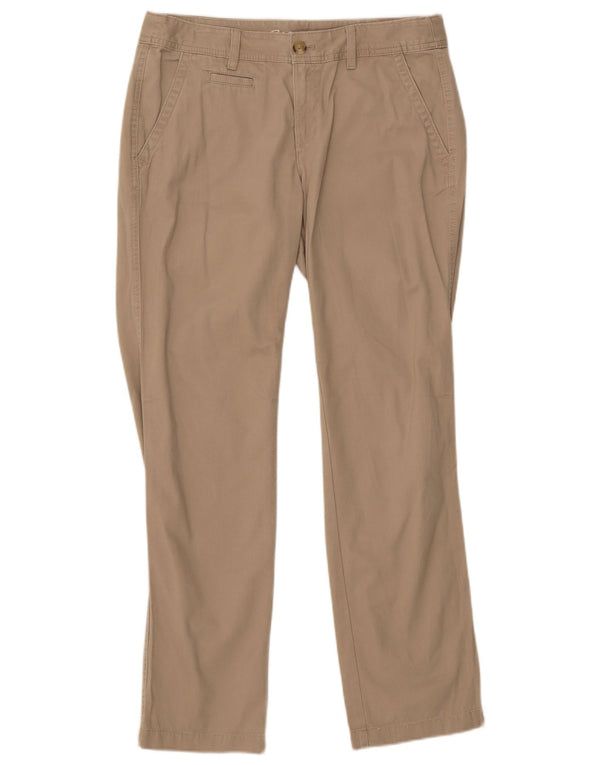 Женские узкие брюки чинос Eddie Bauer, размер США 10, большие W34 L32, бежевый хлопок