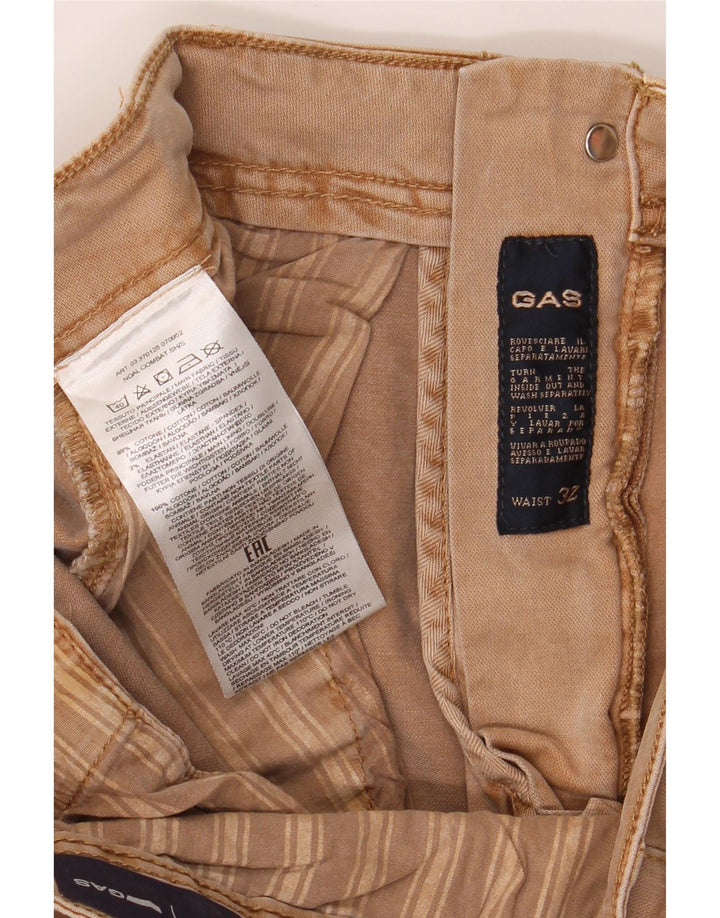 GAS Mens Cargo Shorts W32 Medium Beige Cotton Vintage Gas and Second-Hand Gas from Messina Hembry 