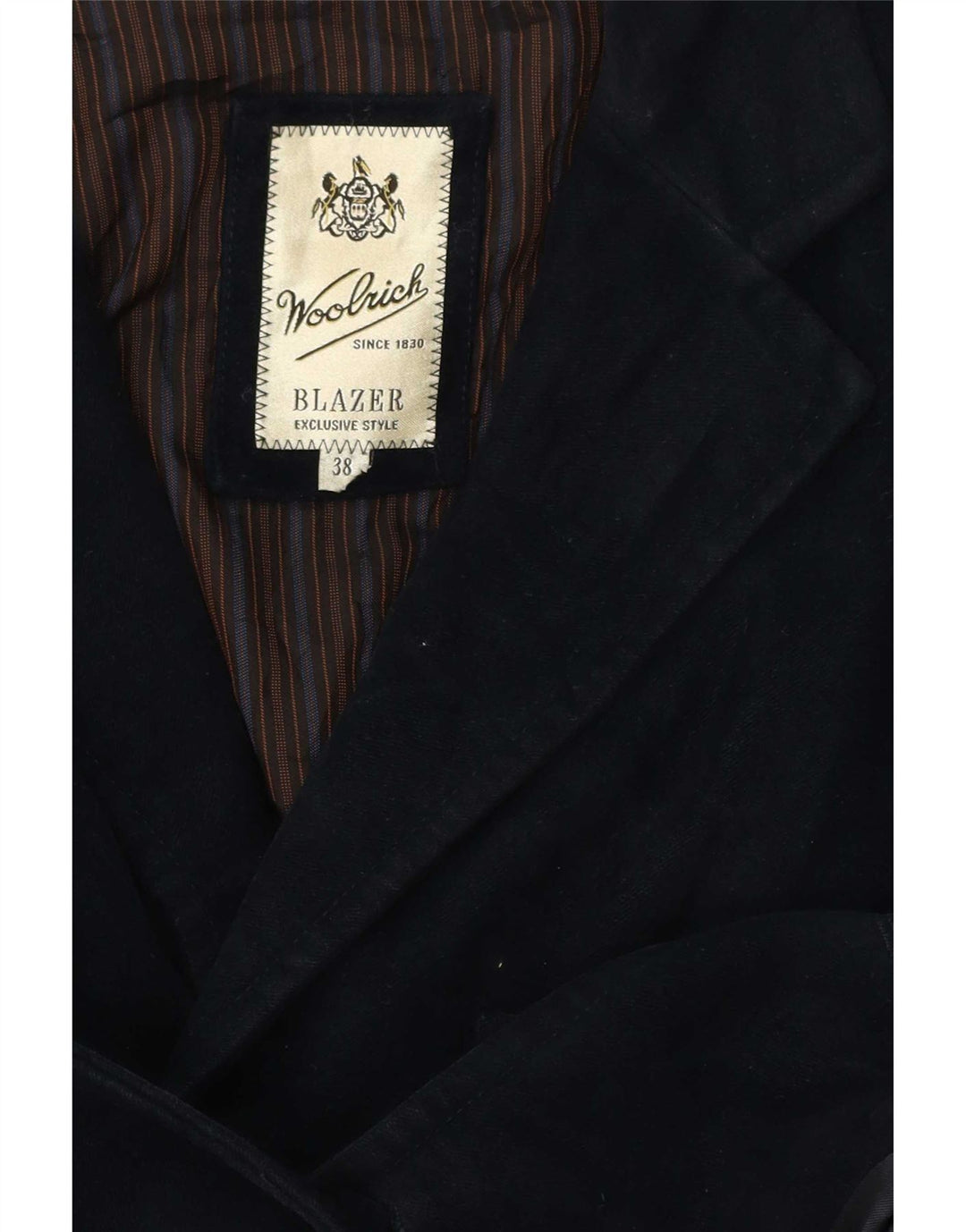 Мужской пиджак Woolrich на 3 пуговицах, Великобритания 38, средний темно-синий классический