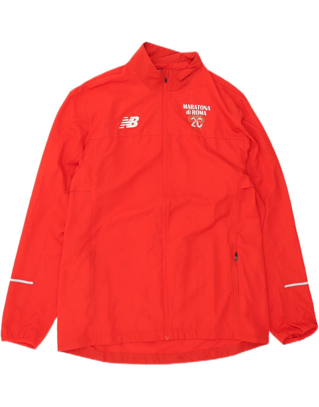 Мужской спортивный костюм New Balance с графическим рисунком, верхняя куртка XL, красный полиэстер