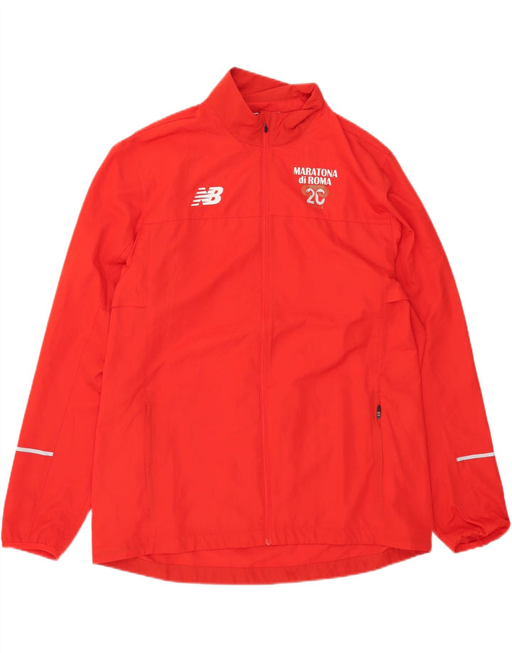 Мужской спортивный костюм New Balance с графическим рисунком, верхняя куртка XL, красный полиэстер