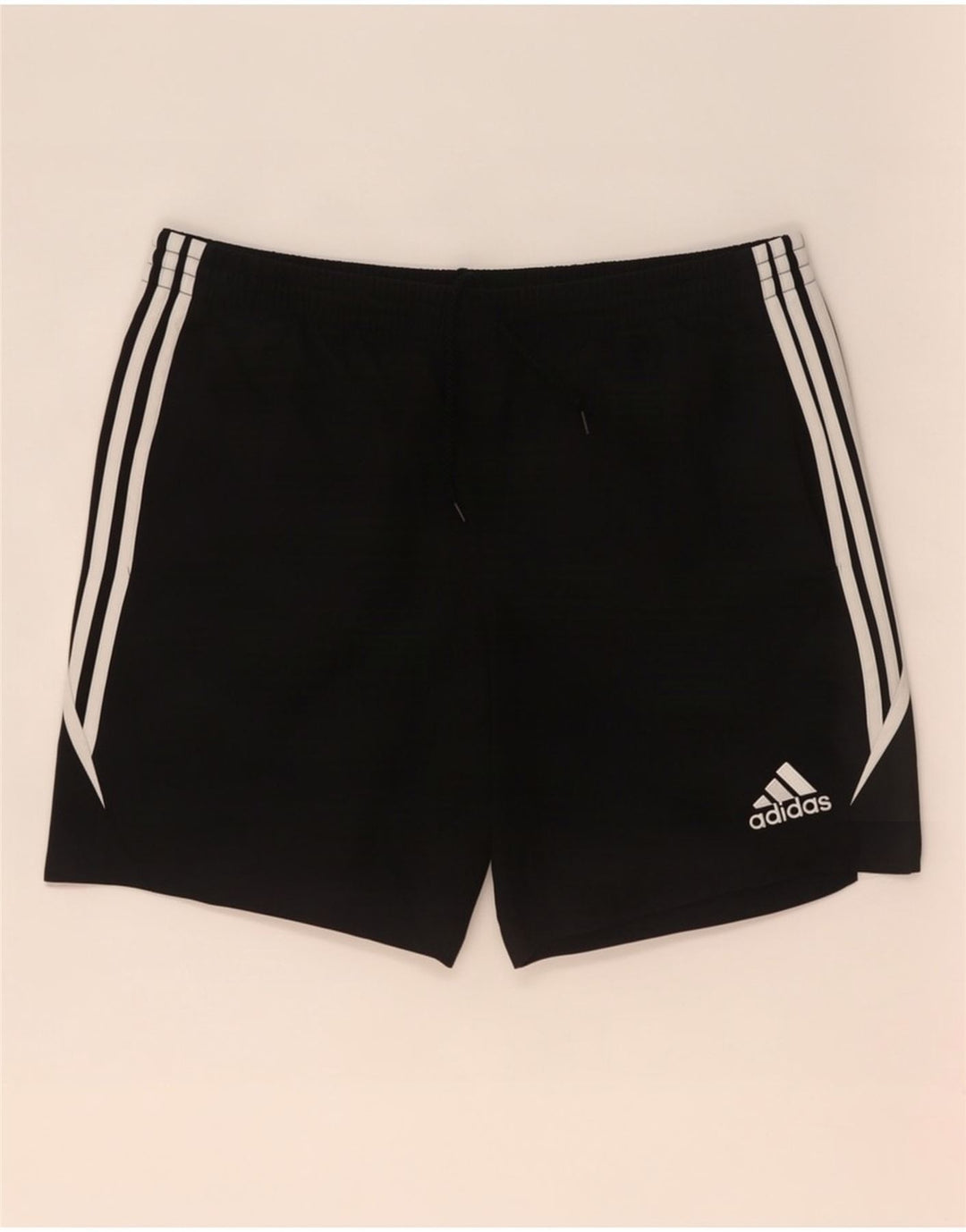 Мужские спортивные шорты Adidas, большие черные полиэстер с цветными блоками