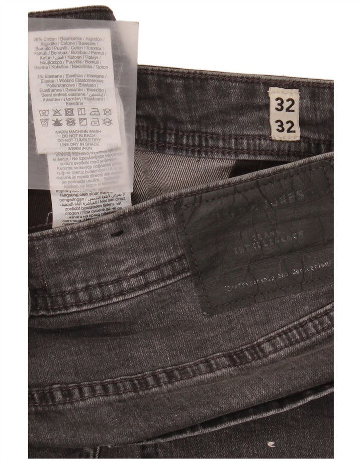 Мужские узкие джинсы Jack & Jones GLENN W32 L32, серый хлопок