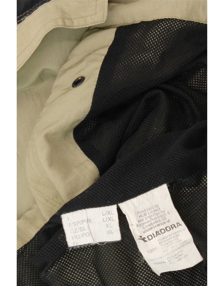Мужская дождевик Diadora UK 40, большой, бежевый, полиамид