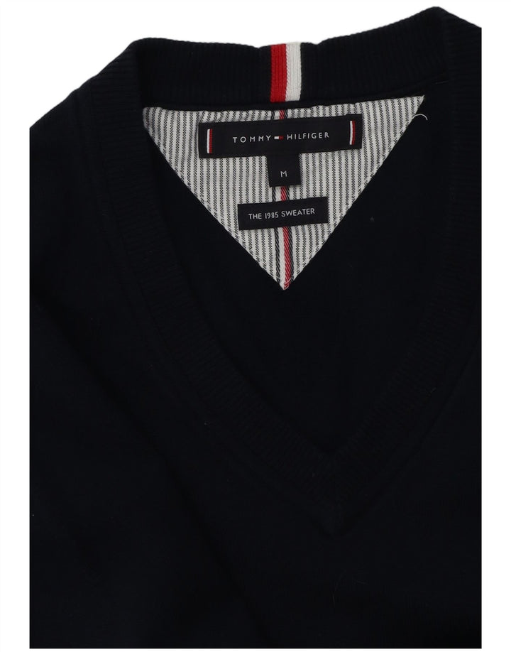 Мужской джемпер с v-образным вырезом Tommy Hilfiger, средний, темно-синий