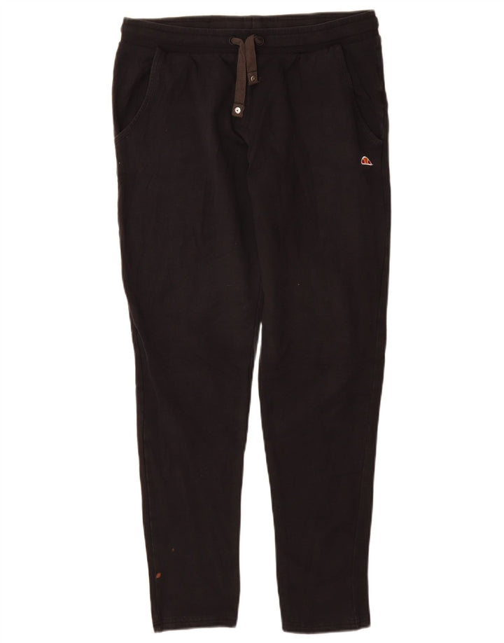 Женские спортивные брюки ELLESSE UK 14, большие черные, хлопковые