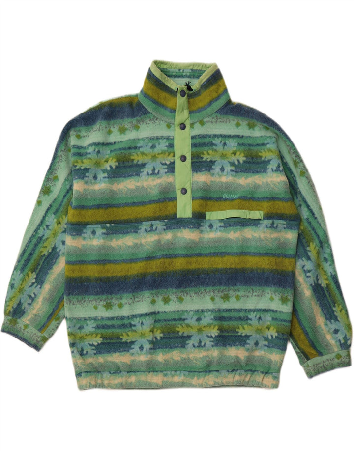 COLMAR Мужской флисовый джемпер на пуговицах XL, зеленый Fair Isle