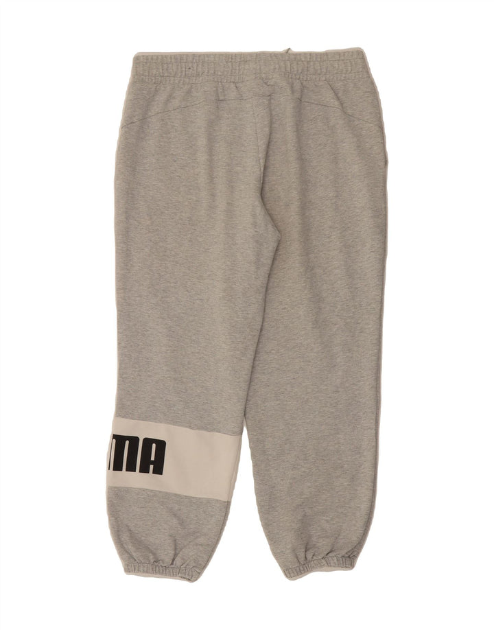 PUMA Womens Tracksuit Trousers Joggers UK 12 Medium  Grey Colourblock Vintage Puma and Second-Hand Puma from Messina Hembry 