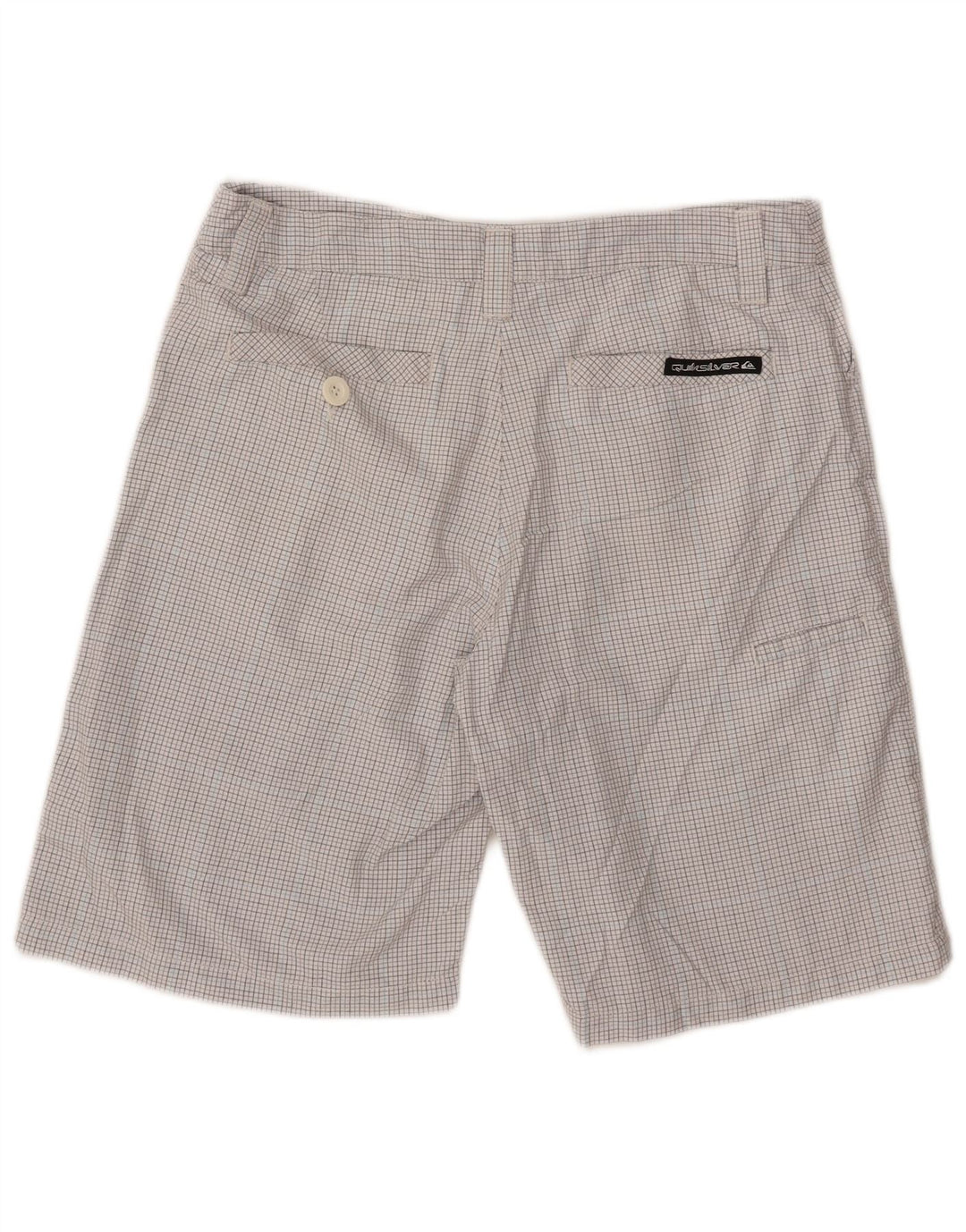 Мужские шорты карго Quiksilver W32, большие белые полиэстер в клетку