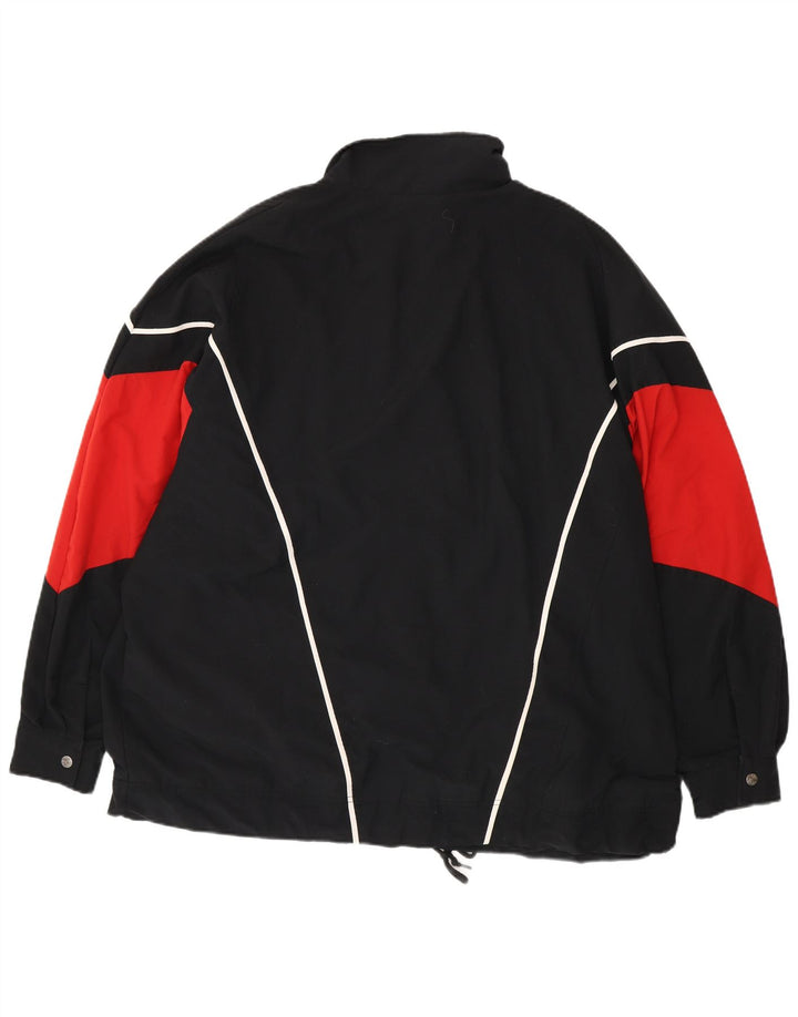 Мужская куртка-бомбер Nike UK 47/48 2XL, черная, полиэстер с цветными блоками