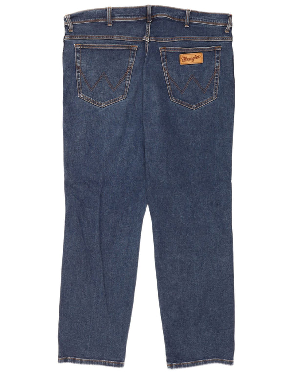 Мужские прямые джинсы Wrangler Texas W42 L32, синий хлопок