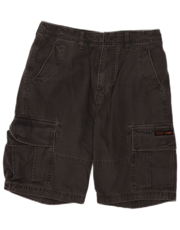 Мужские шорты-карго Superdry W30, хлопок среднего серого цвета