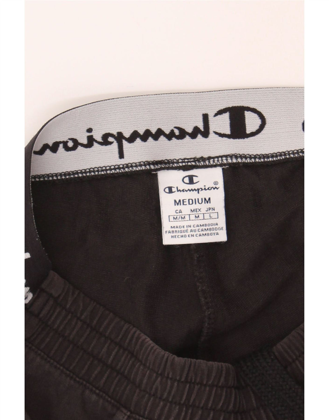 CHAMPION Womens Tracksuit Trousers UK 12 Medium  Black Vintage Champion and Second-Hand Champion from Messina Hembry 