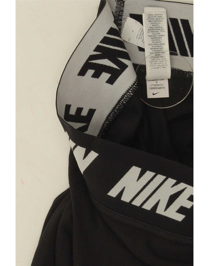 Женские леггинсы с рисунком Nike UK 8, маленькие черные хлопковые