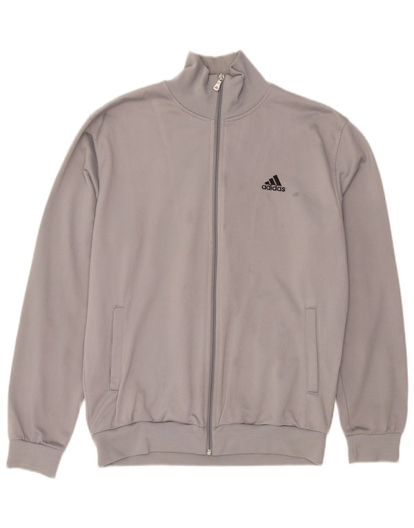 Мужская спортивная куртка Adidas, большая серая полиэстер