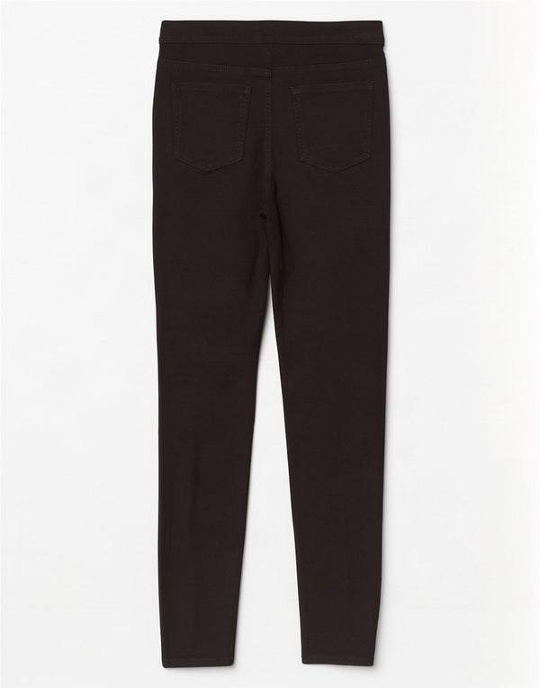 Женские джинсы джеггинсы Marks & Spencer UK 12, средние W30 L30, черные, хлопковые