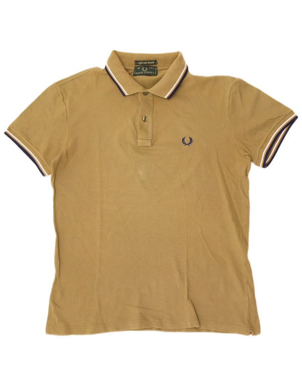 Мужская легкая и эластичная рубашка-поло Fred Perry среднего цвета, хаки, хлопок