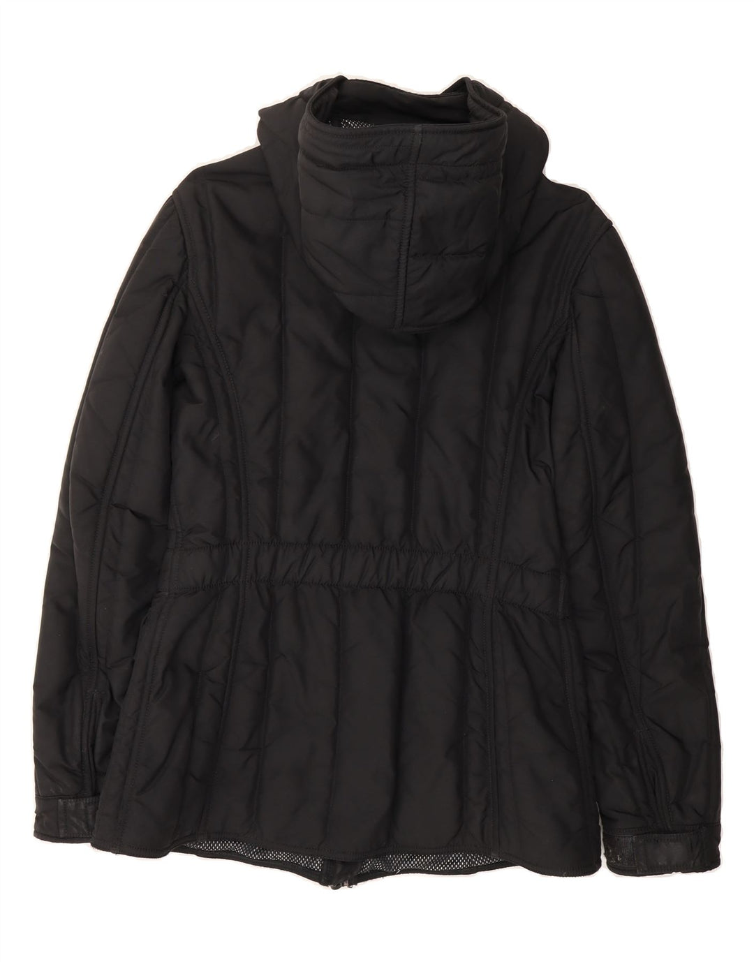 REFRIGIWEAR Womens Hooded Rain Jacket UK 14 Large Black Nylon Vintage Refrigiwear and Second-Hand Refrigiwear from Messina Hembry 