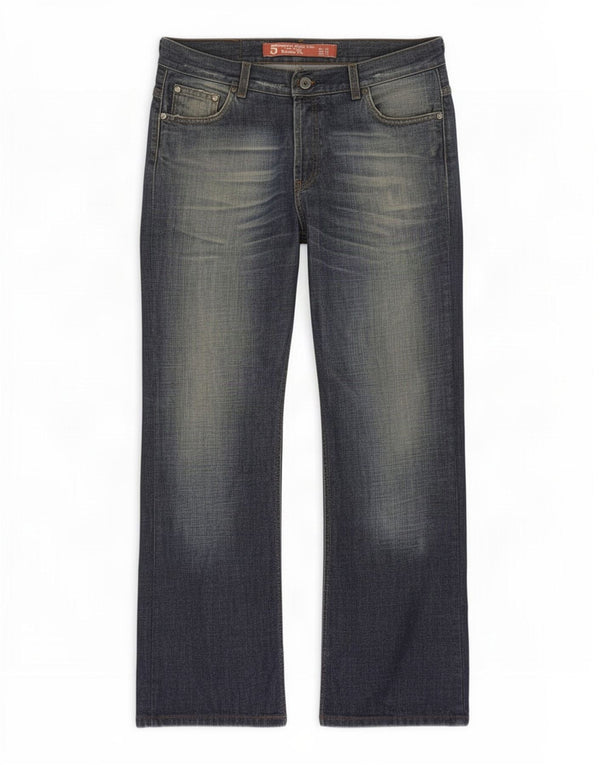 Мужские джинсы Bootcut с заниженной талией Zara EU 44, большие W34 L30, темно-синие