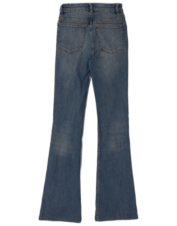 Женские расклешенные джинсы Zara EU 34 2XS W24 L30 синие