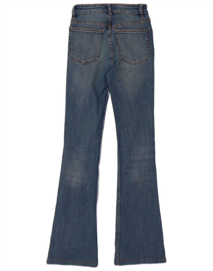 Женские расклешенные джинсы Zara EU 34 2XS W24 L30 синие