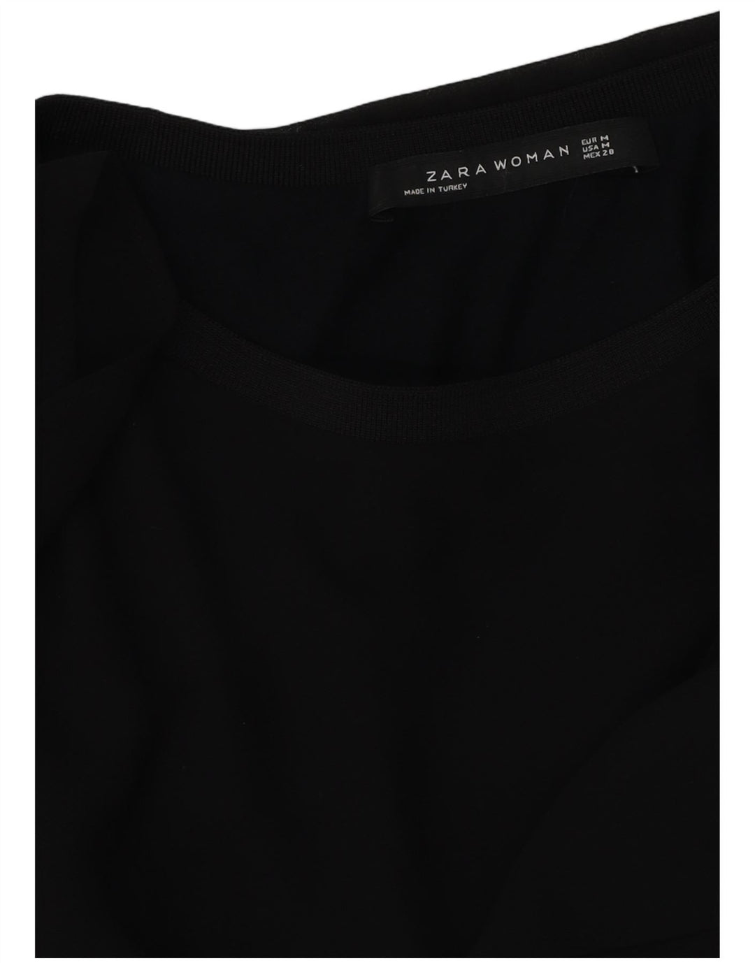 Женская блузка Zara Top UK 14, средний черный
