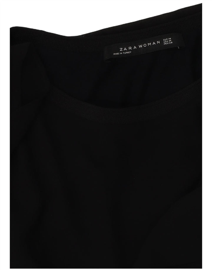 Женская блузка Zara Top UK 14, средний черный