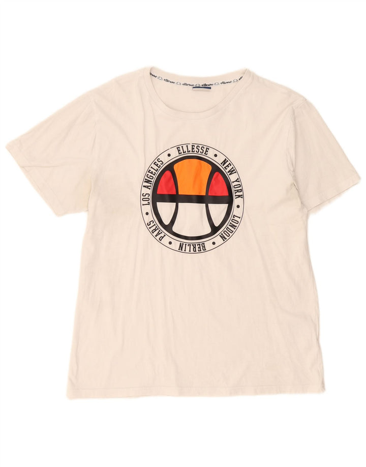 Ellesse Мужская футболка с рисунком Top XL Белый