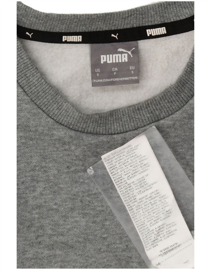 Мужской свитшот Puma, маленький серый хлопковый джемпер