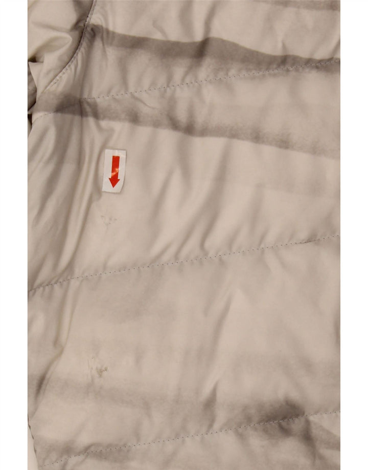 Женская стеганая куртка с капюшоном Jack Wolfskin UK 18 XL, серый полиэстер тай-дай