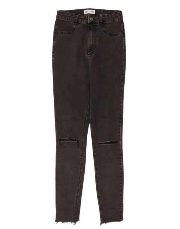 Женские джинсы скинни Zara EU 36 XS W26 L28 Серые