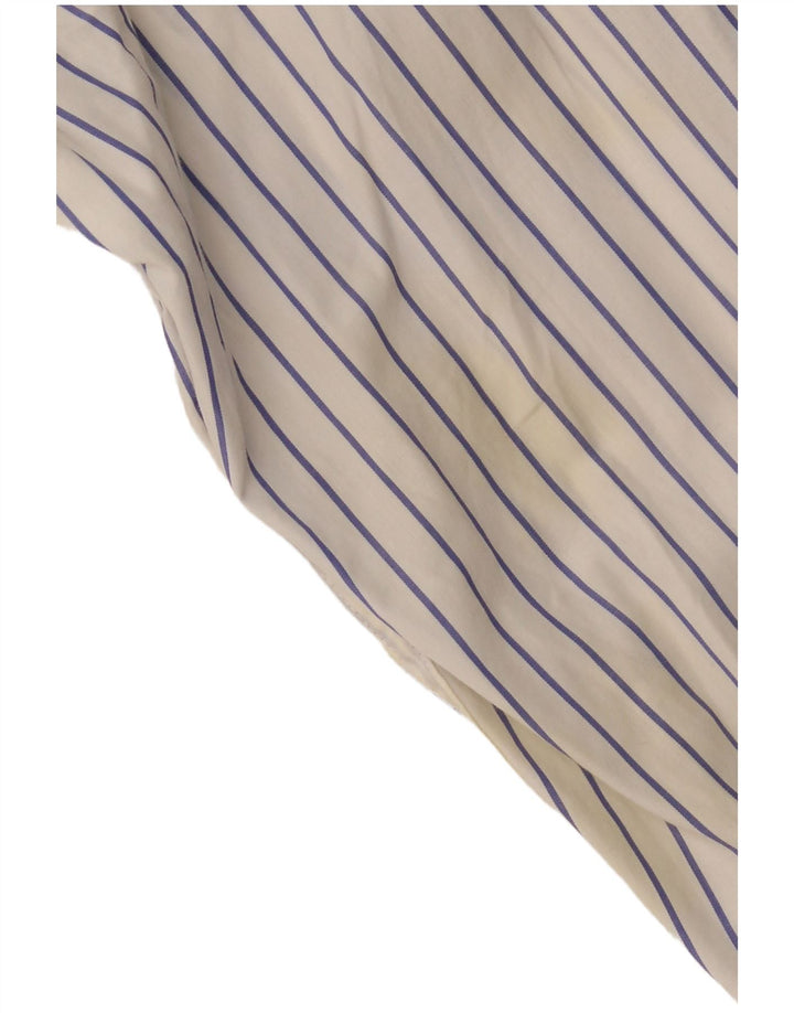 ETRO Mens Milano Shirt Size 41 Medium White Striped Cotton